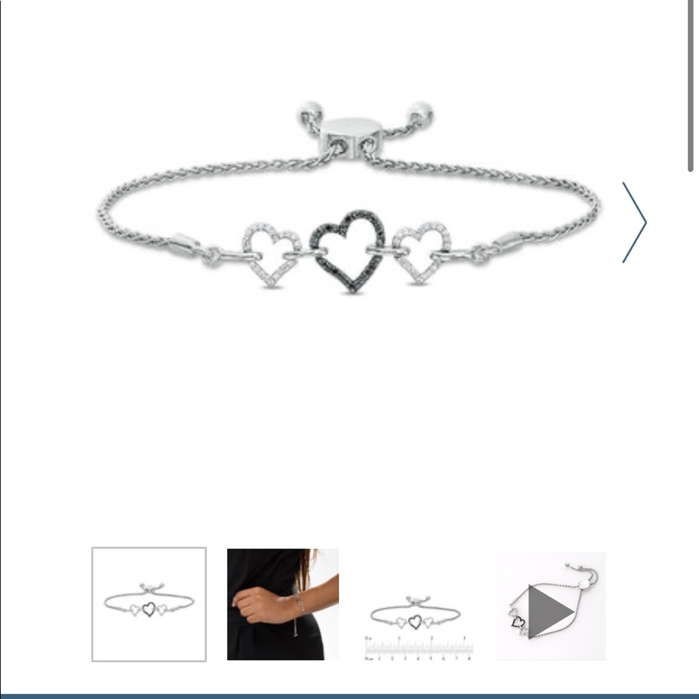 SOLD OUT 1/6ct Zales Black/White Diamond Bracelet